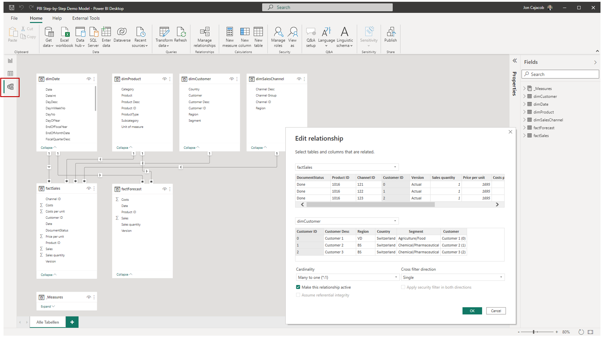 Data modelling in Power BI