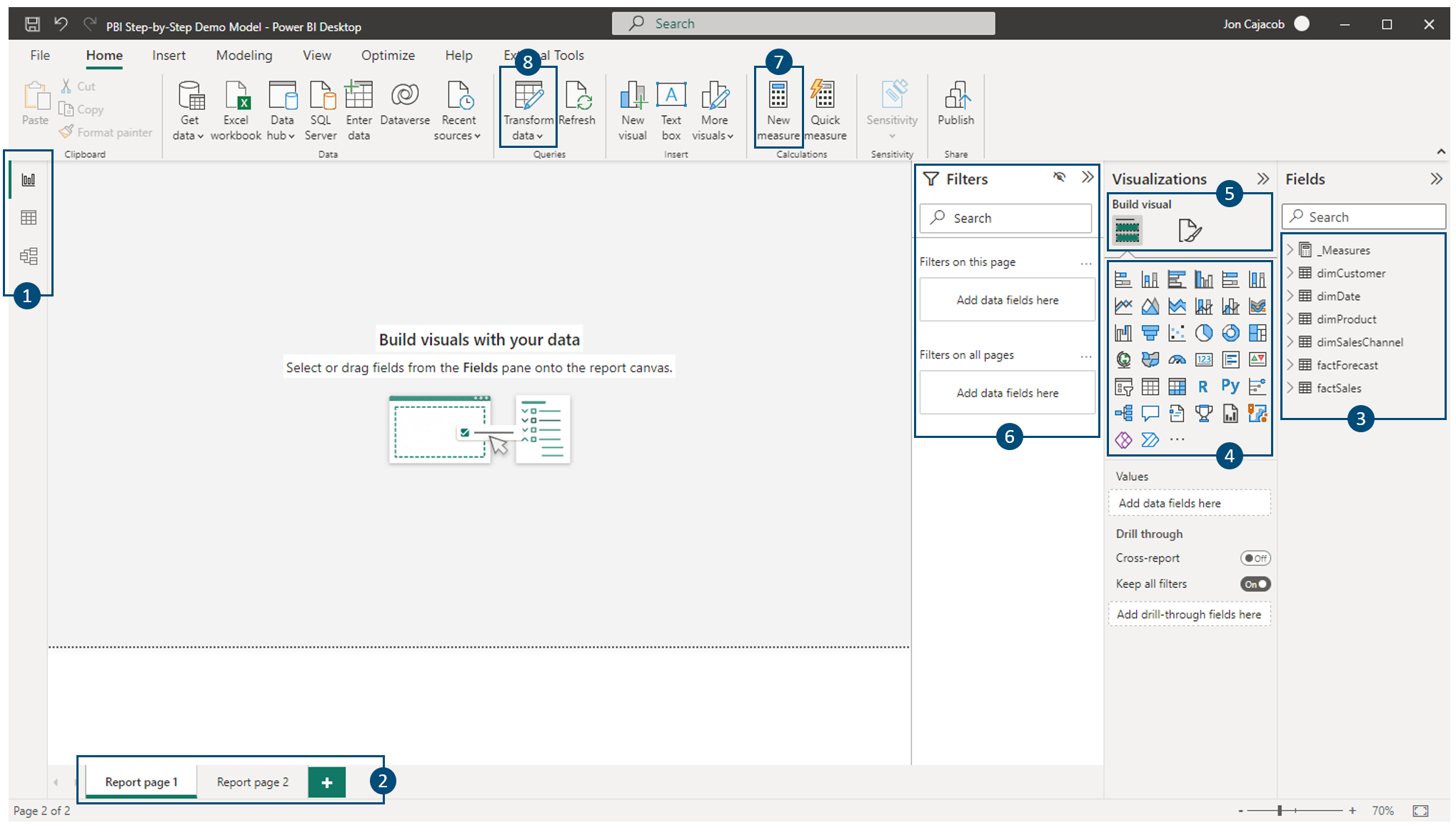 Power BI User Interface